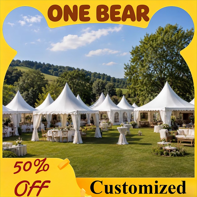 Event & Party Supply - Customizable White Pagoda Tent Peak Top