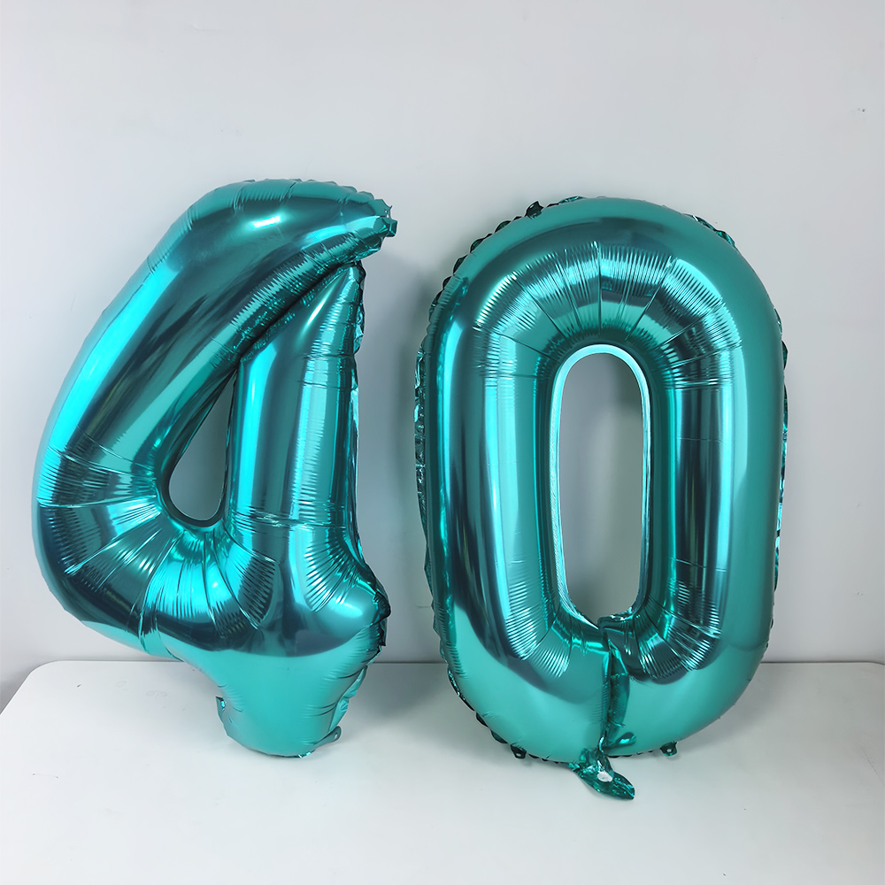 32inch Teal Blue Number 18 Bal - огляд і ціна Balloon Pump Hand