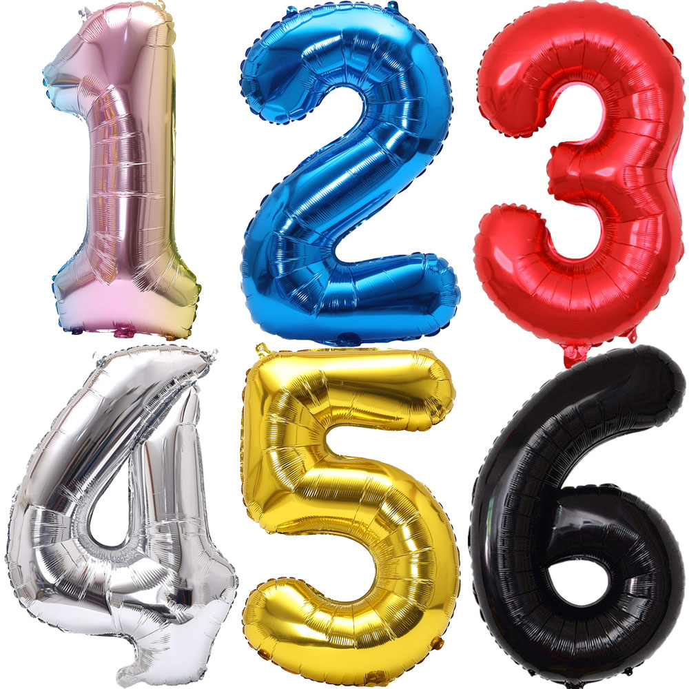 32inch Rainbow Gradient Number - огляд і ціна Balloon Pump Hand