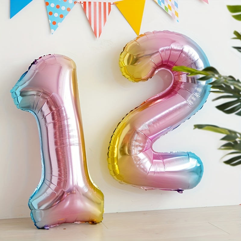 32inch Rainbow Gradient Number - огляд і ціна Balloon Pump Hand