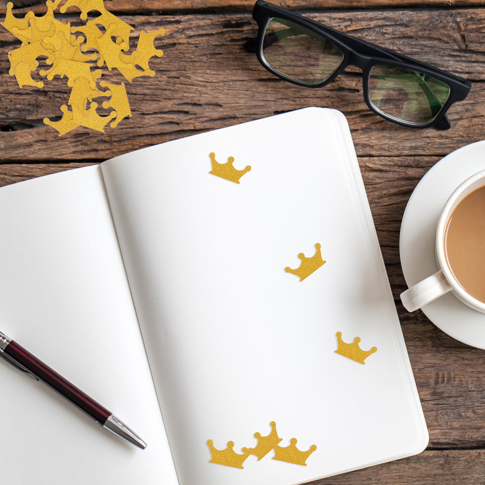 200Pcs Crown Confetti Golden P - огляд і ціна Papercraft Supply Confetti