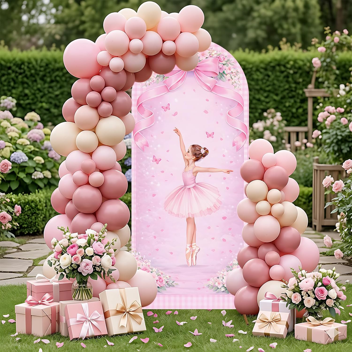 Custom 2-sided Ballerina Arch  - огляд і ціна Dessert Table Backdrop