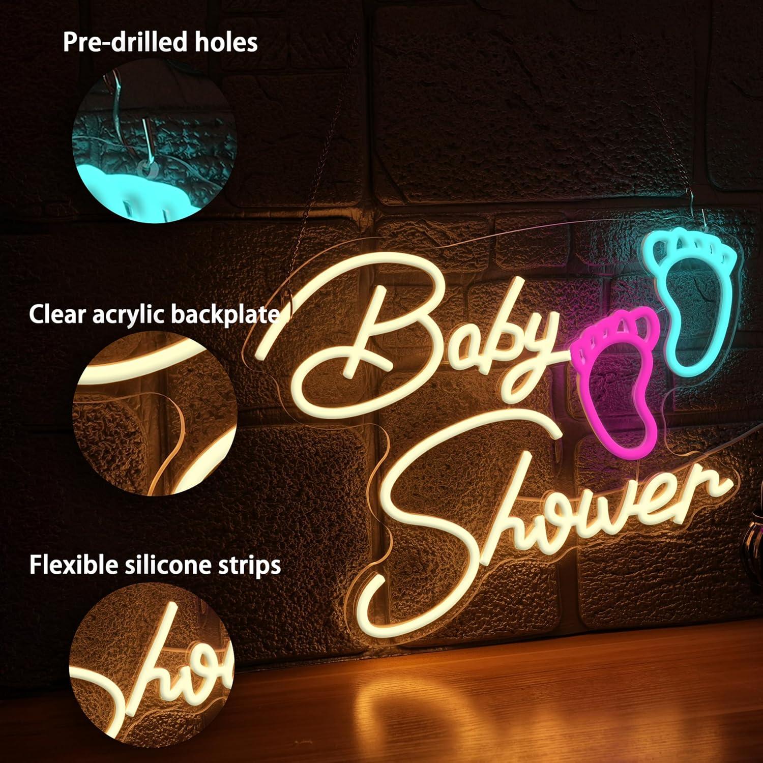 Baby Shower Neon Sign Oh Baby  - огляд і ціна Neon Sign Party