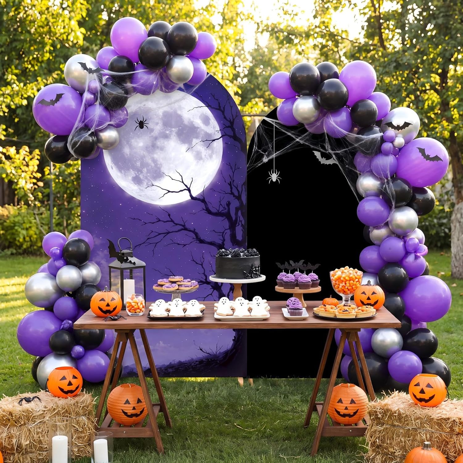 Custom 2-sided Halloween Holid - огляд і ціна Dessert Table Backdrop