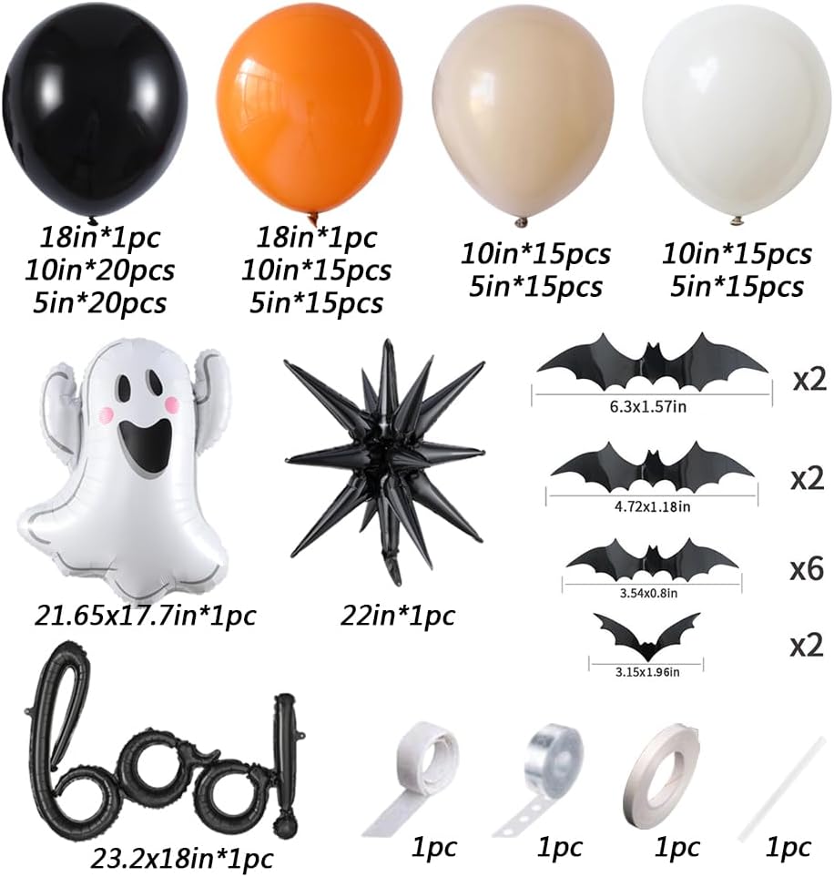 Halloween Little BOO Balloon G - огляд і ціна Balloon Arch Kit