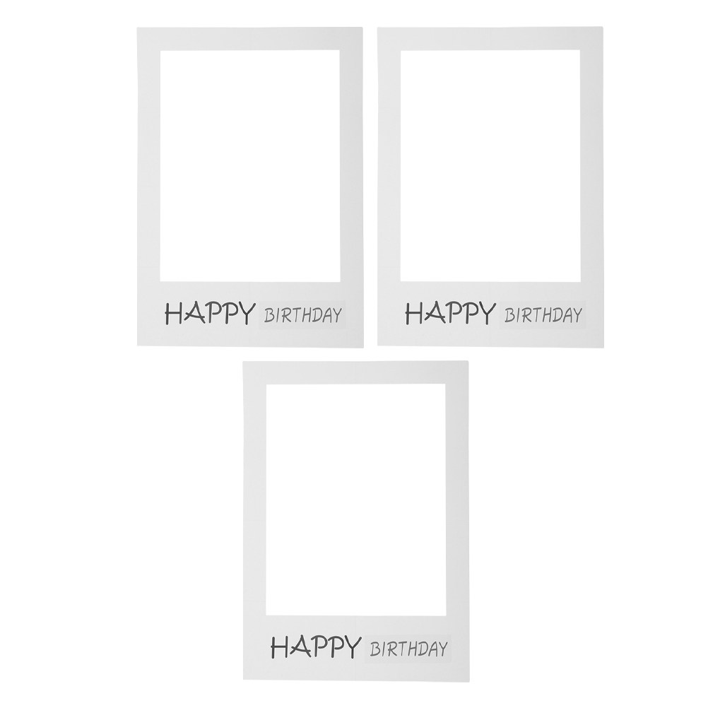 3Pcs Happy Birthday Photo Fram - огляд і ціна Photo Booth Frame