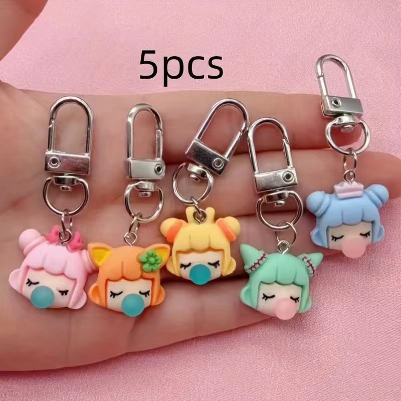 5pcs resin girl keychain, suit - огляд і ціна Event Party