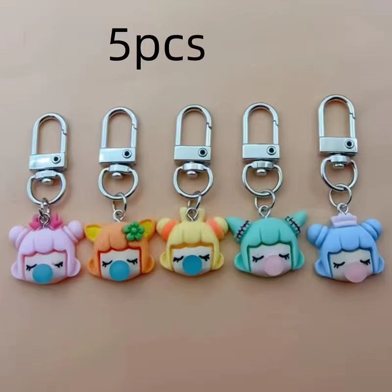5pcs resin girl keychain, suit - огляд і ціна Event Party