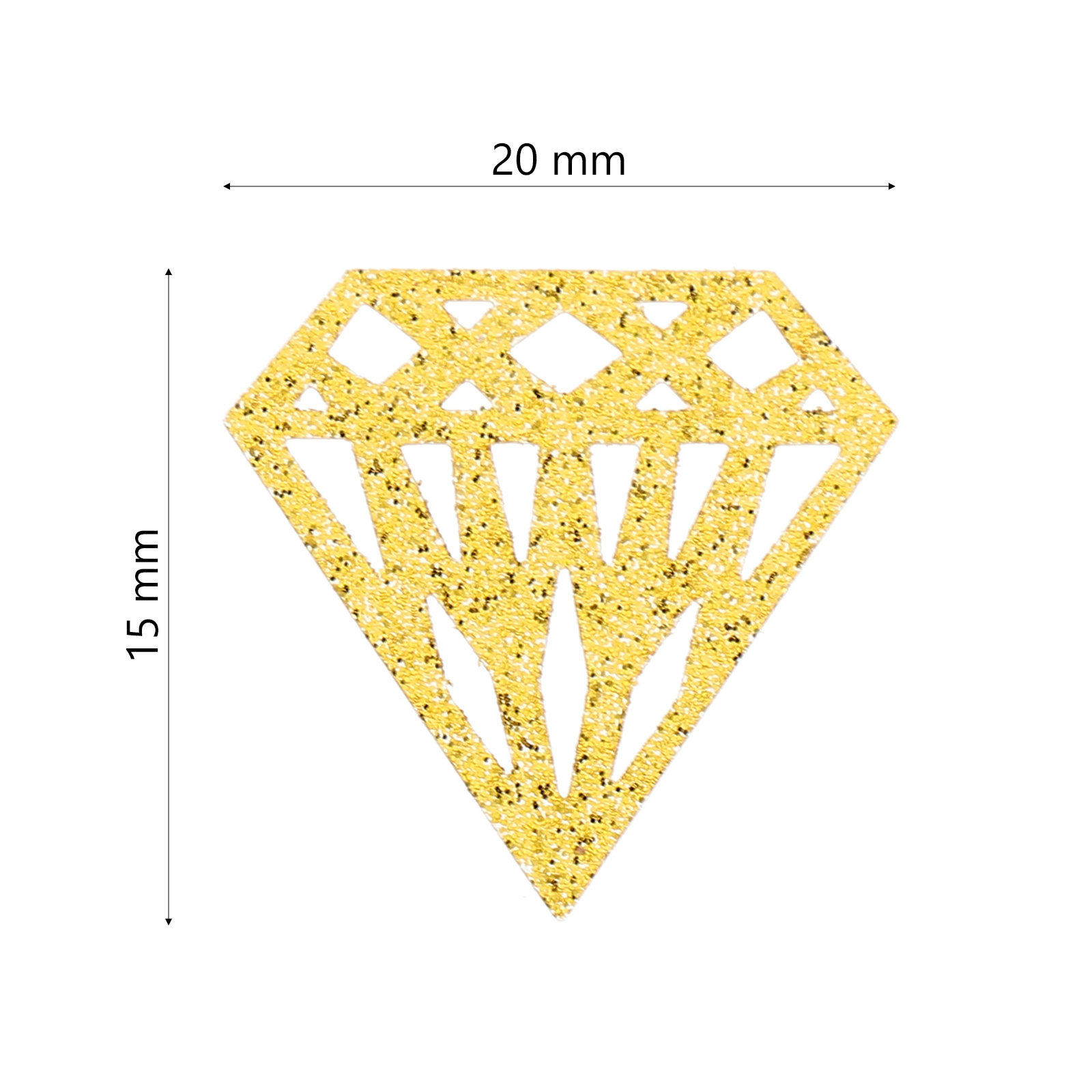 300Pcs Elegant Hollow Diamond  - огляд і ціна Papercraft Supply Confetti